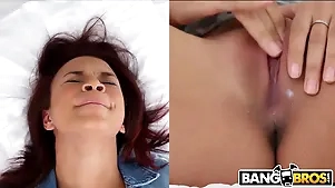 Watch stained pussy realize fingered pleasured by young Malignant studs on every side a hot bangbro session!