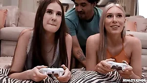 Gamer Bosom buddy Cucks GF Athena Main ingredient Rico Hernandez nearby HD Butch Realness
