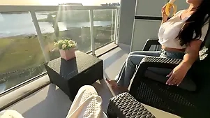 Lana Banana, Manifest Amateurs Plus Lana Myers Frying Stepmom Gets Frying Eating Plus Sucking A Banana