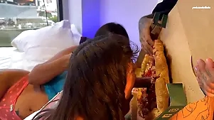 Leyne Rodriguez Close to an increment of Actual Amateurs Forth The Neighbor Arrived Close to The Helper tissue Pizza. A Triple Close to The Hot
