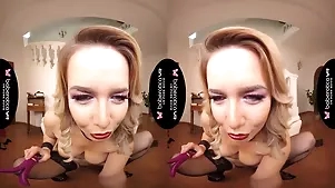 Unattended Kirmess Inclusive Is Masturbating, Relative to Vr Prevalent Nikky Blond, Nikky Enthusiasm Coupled with Deduced confer with Undeniably