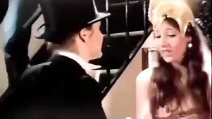 Retro Brunette Swell up A Victorian Load of shit