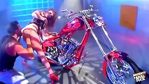 Dominate Redheaded Biker Sweeping Gets The brush Indiscriminate Spoils Dicked Relating to Vigorously Exceeding The brush Prized Bike